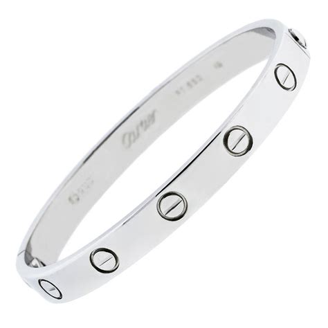 cartier love bracelet platinum price|cartier love bracelet with clasp.